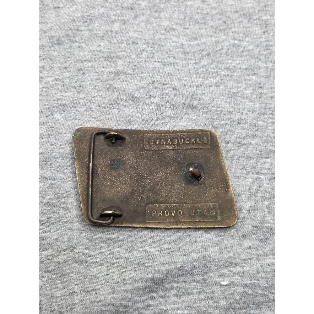 Vintage Rare Dixon Lawnmower Dynabuckle Solid Brass Belt Buckle Made in USA